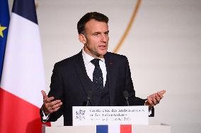 President Macron At 2026 Ambassadors Conference - Paris