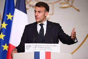 President Macron At 2026 Ambassadors Conference - Paris