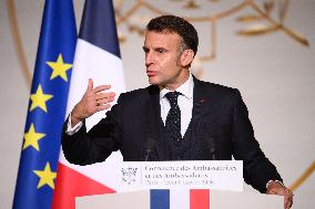 President Macron At 2026 Ambassadors Conference - Paris