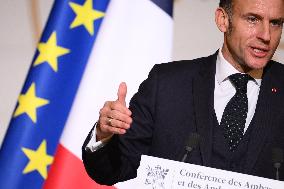 President Macron At 2026 Ambassadors Conference - Paris