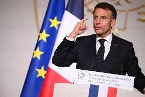 President Macron At 2026 Ambassadors Conference - Paris
