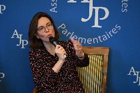 Amelie de Montchalin Speaks to Press - Paris