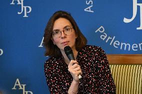 Amelie de Montchalin Speaks to Press - Paris