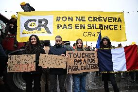 Farmers Protest In Front Of The National Assembly - Paris