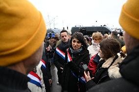 Aurelie Trouve at Farmers Protest at The National Assembly - Paris
