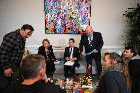 French National Assembly President Meets Farmers’ Union - Paris