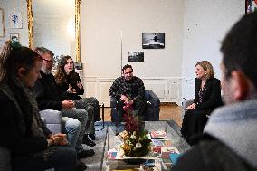 French National Assembly President Meets Farmers’ Union - Paris