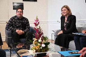 French National Assembly President Meets Farmers’ Union - Paris