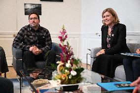 French National Assembly President Meets Farmers’ Union - Paris