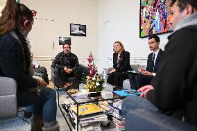 French National Assembly President Meets Farmers’ Union - Paris