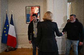 French National Assembly President Meets Farmers’ Union - Paris