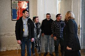 French National Assembly President Meets Farmers’ Union - Paris