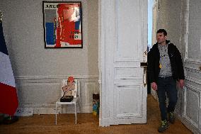 French National Assembly President Meets Farmers’ Union - Paris