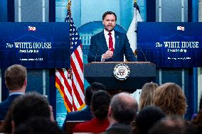 Vice President JD Vance SpeakS During WH Press Briefing