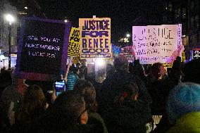 Protesters demonstrate against raids conducted by the US Immigration and Customs Enforcement (ICE)  OD