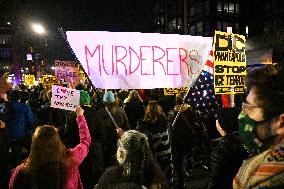 Protesters demonstrate against raids conducted by the US Immigration and Customs Enforcement (ICE)  OD