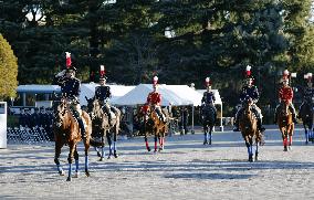 Police march in Tokyo to mark new year