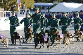 Police march in Tokyo to mark new year