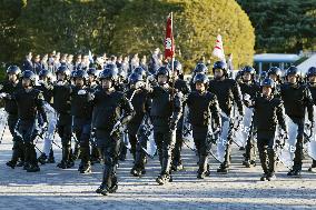 Police march in Tokyo to mark new year