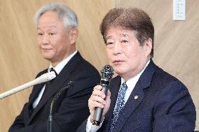 Press conference by Imabari Shipbuilding and Japan Marine United (JMU)