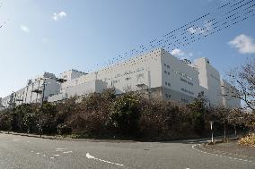 Sharp Kameyama Factory exterior, logo and signs