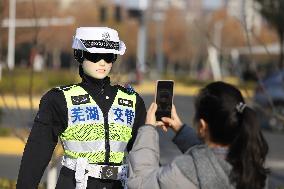 First AI Traffic Police Robot in Anhui