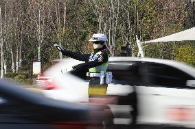 First AI Traffic Police Robot in Anhui
