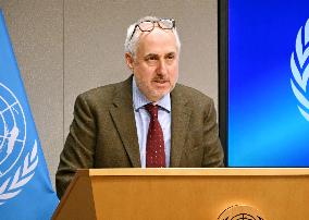 U.N. spokesman Dujarric at press conference