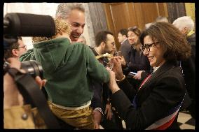 Rachida Dati At Epiphany Event - Paris