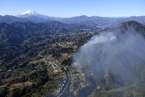Wildfire in Yamanashi Pref.