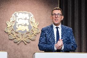 Estonian government press conference