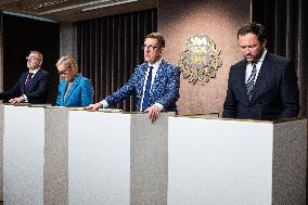 Estonian government press conference