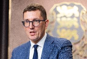 Estonian government press conference