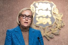 Estonian government press conference