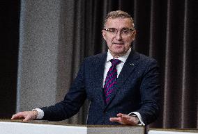 Estonian government press conference