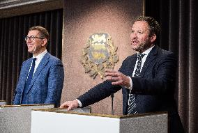 Estonian government press conference