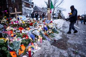 Memorial After Fatal Shooting - Minneapolis