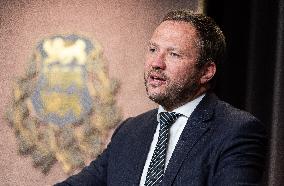 Estonian government press conference