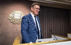 Estonian government press conference