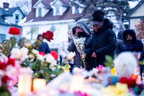 Memorial After Fatal Shooting - Minneapolis