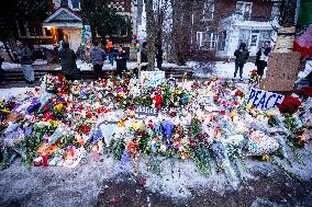 Memorial After Fatal Shooting - Minneapolis