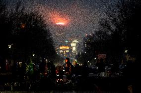Memorial After Fatal Shooting - Minneapolis