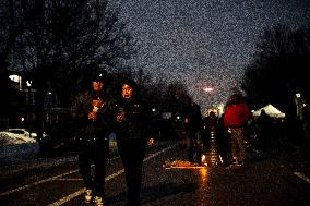 Memorial After Fatal Shooting - Minneapolis