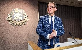 Estonian government press conference