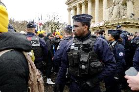 Farmers Protest In Front Of The National Assembly - Paris