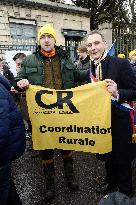 Farmers Protest In Front Of The National Assembly - Paris