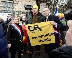 Farmers Protest In Front Of The National Assembly - Paris