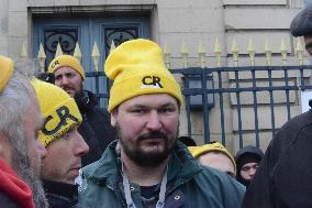 Farmers Protest In Front Of The National Assembly - Paris