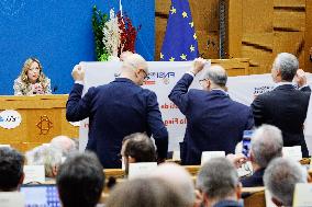 Giorgia Meloni At New Year Press Conference - Rome