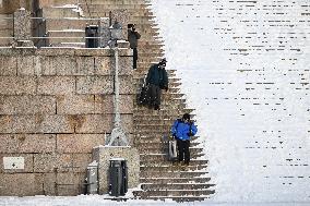 Cold weather in Helsinki